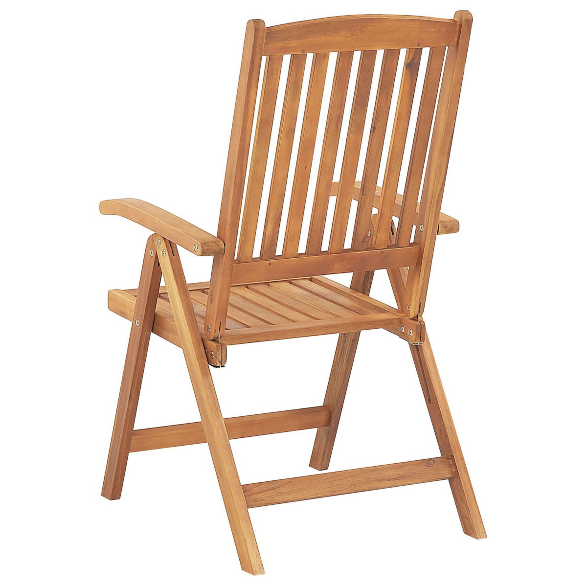 Zestaw 6 krzeseł ogrodowych z poduszkami JAVA Drewno akacjowe Złamana biel