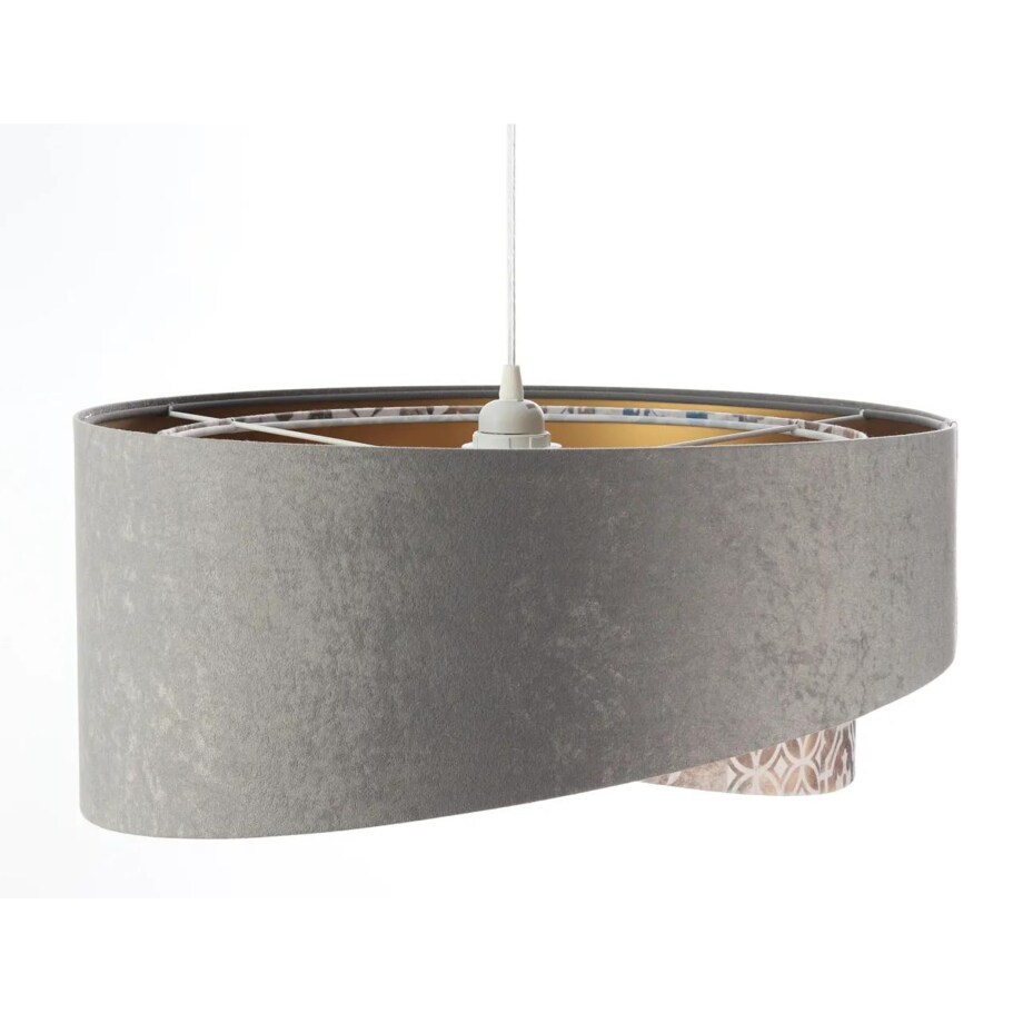 Lampa wisząca ASHES szara/złota