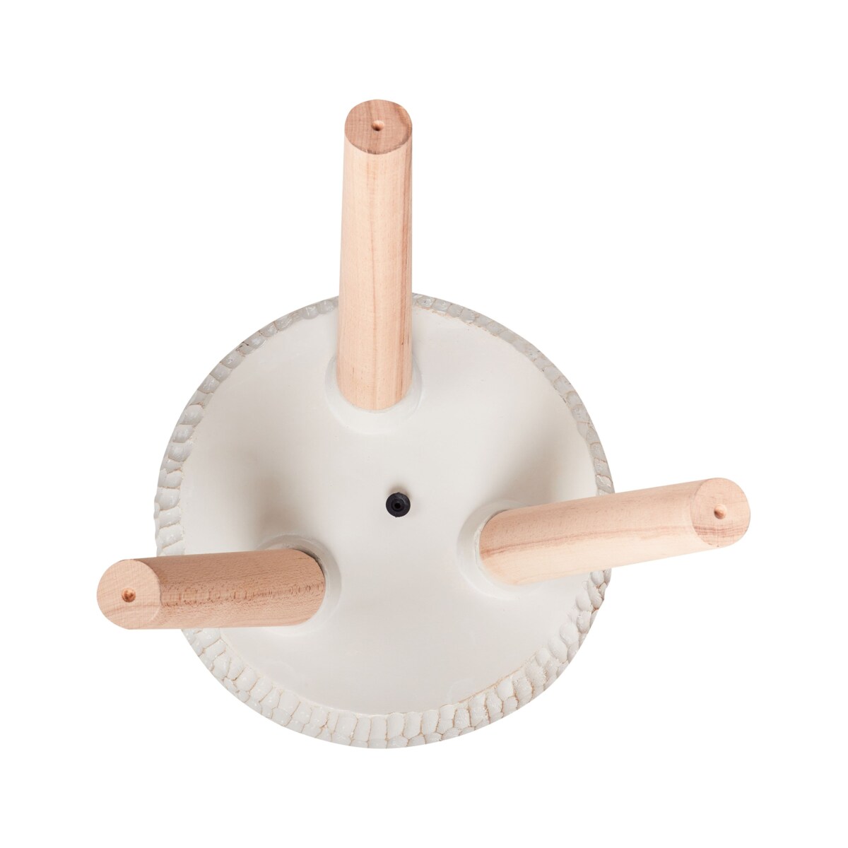 Doniczka na stojaku 27 x 27 x 57 cm szaro-beżowa ARISAEMA