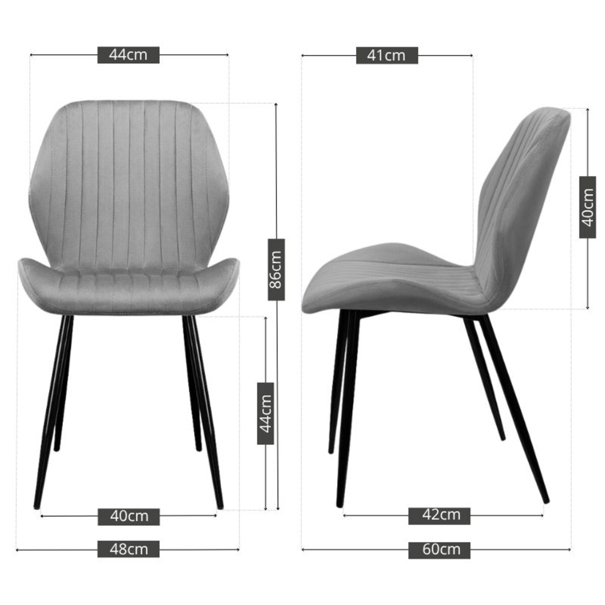 Krzesło tapicerowane welurowe pikowane do salonu jadalni velvet