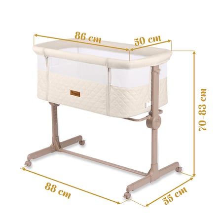 Łóżeczko dziecięce niemowlęce dostawka Nukido składane 0-5m