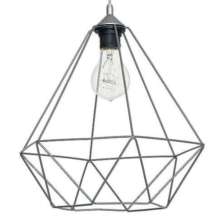 Druciana LAMPA wisząca BASKET 7214 Milagro metalowa OPRAWA zwis klatka loft czarna