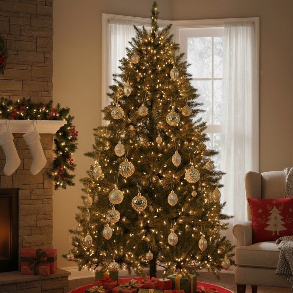 Bombki świąteczne 6 cm, 35 szt.