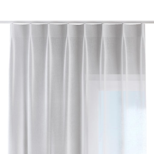 Zasłona na haczykach flex pojedynczych 130x245 prześwitująca biała