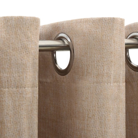 vidaXL Zasłony stylizowane na lniane, 2 szt., beżowe, 140x225 cm