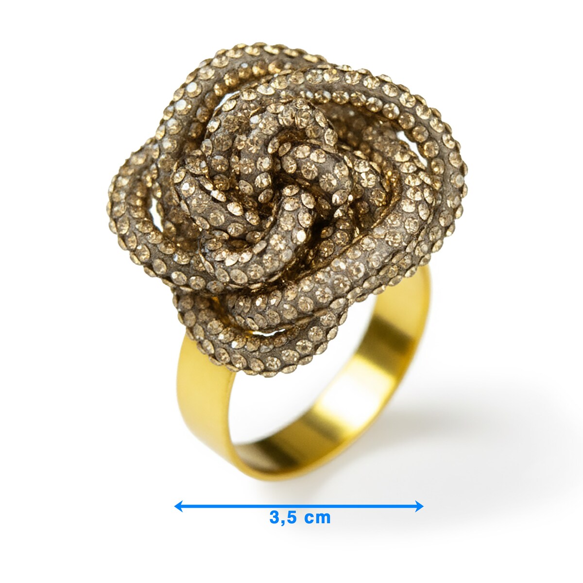 Obrączki Na Serwetki Klamry Pierścienie Do Serwetek Zestaw 4 Szt Wzór Supełek