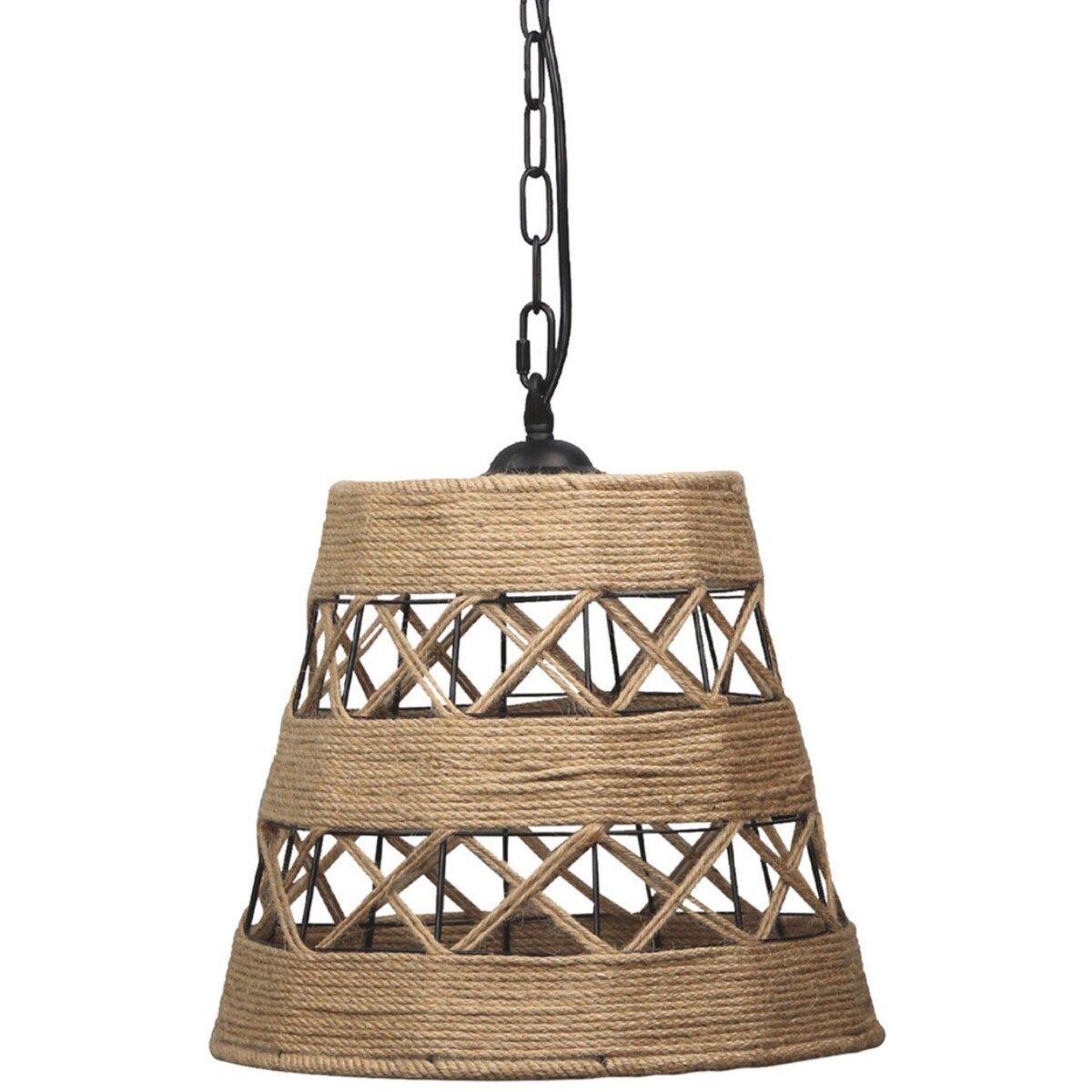 Lampa wisząca Alma Rope 314536 naturalna boho beżowa