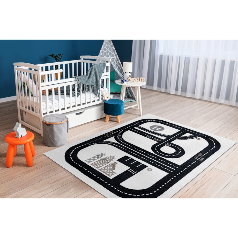 Dywan FUN Track dla dzieci, ulica, miasto 120x170 cm