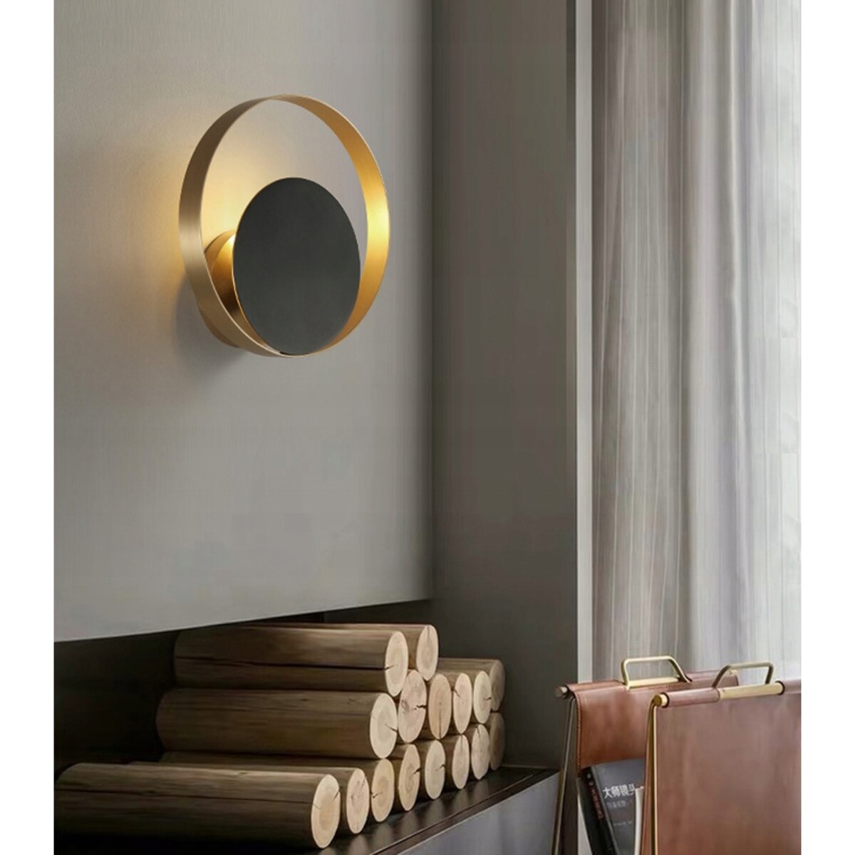 Lampa Ścienna Kinkiet Led Gold Złoty Glamour 5W