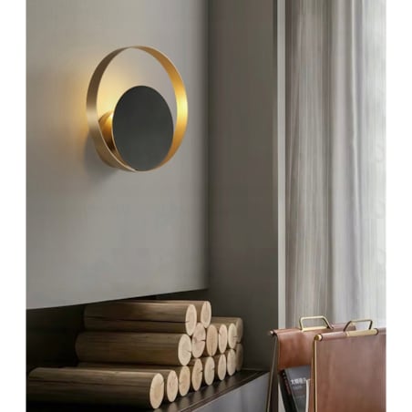 Lampa Ścienna Kinkiet Led Gold Złoty Glamour 5W