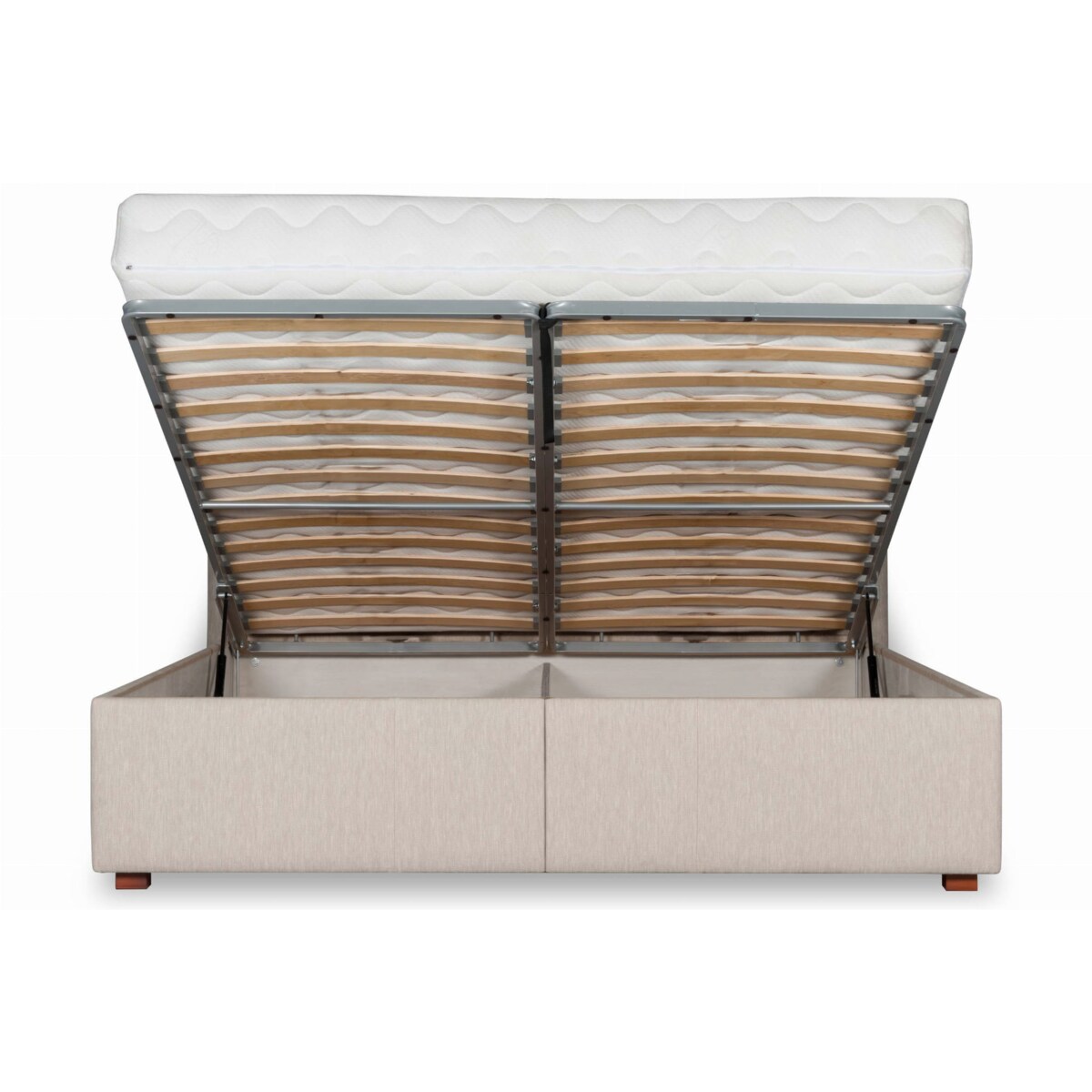 Łóżko Magnolia (140x200) z pojemnikiem na pościel w tkaninie Colourwash 11 Sand