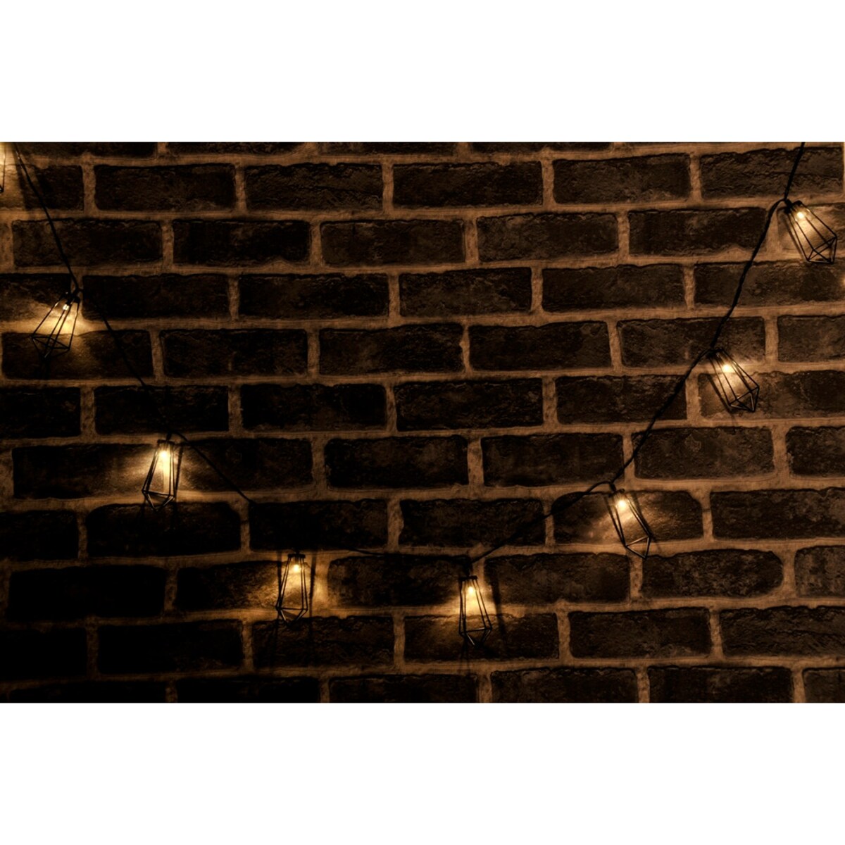 Industrialny łańcuch druciany do dekoracji 10 LED 2,1m ciepła