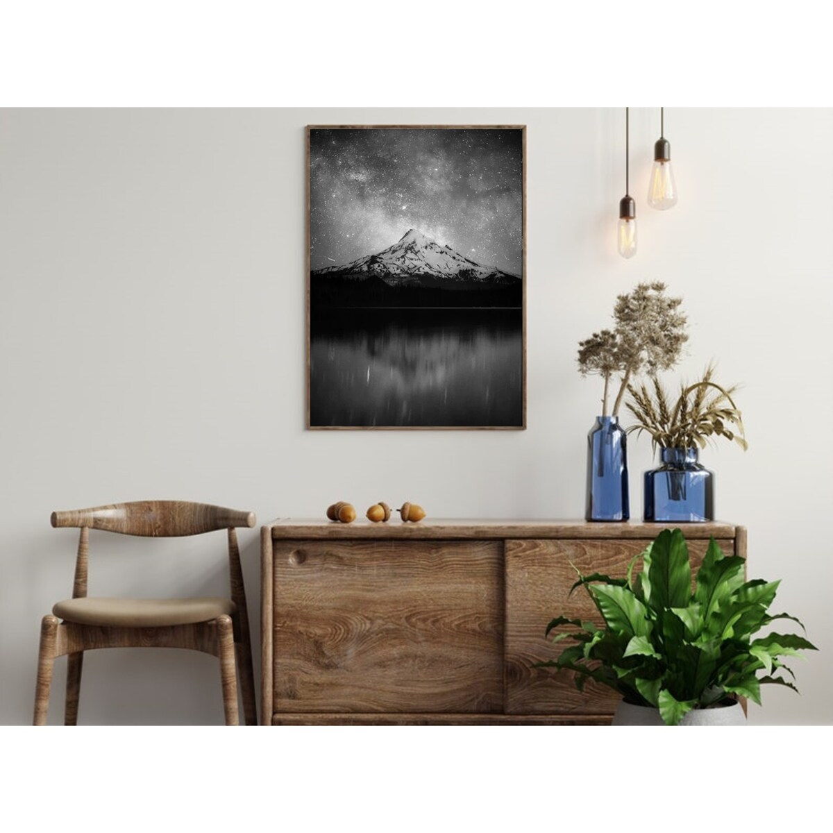 Poster Story, Plakat, Obraz - Droga Mleczna nad Jeziorem Mount Hood Oregon, wymiary 42 x 60 cm