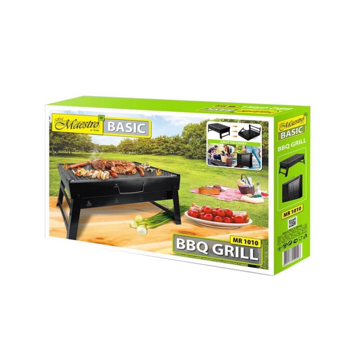 Maestro grill składany walizkowy kempingowy 43 x 29 x 22 cm MR1010