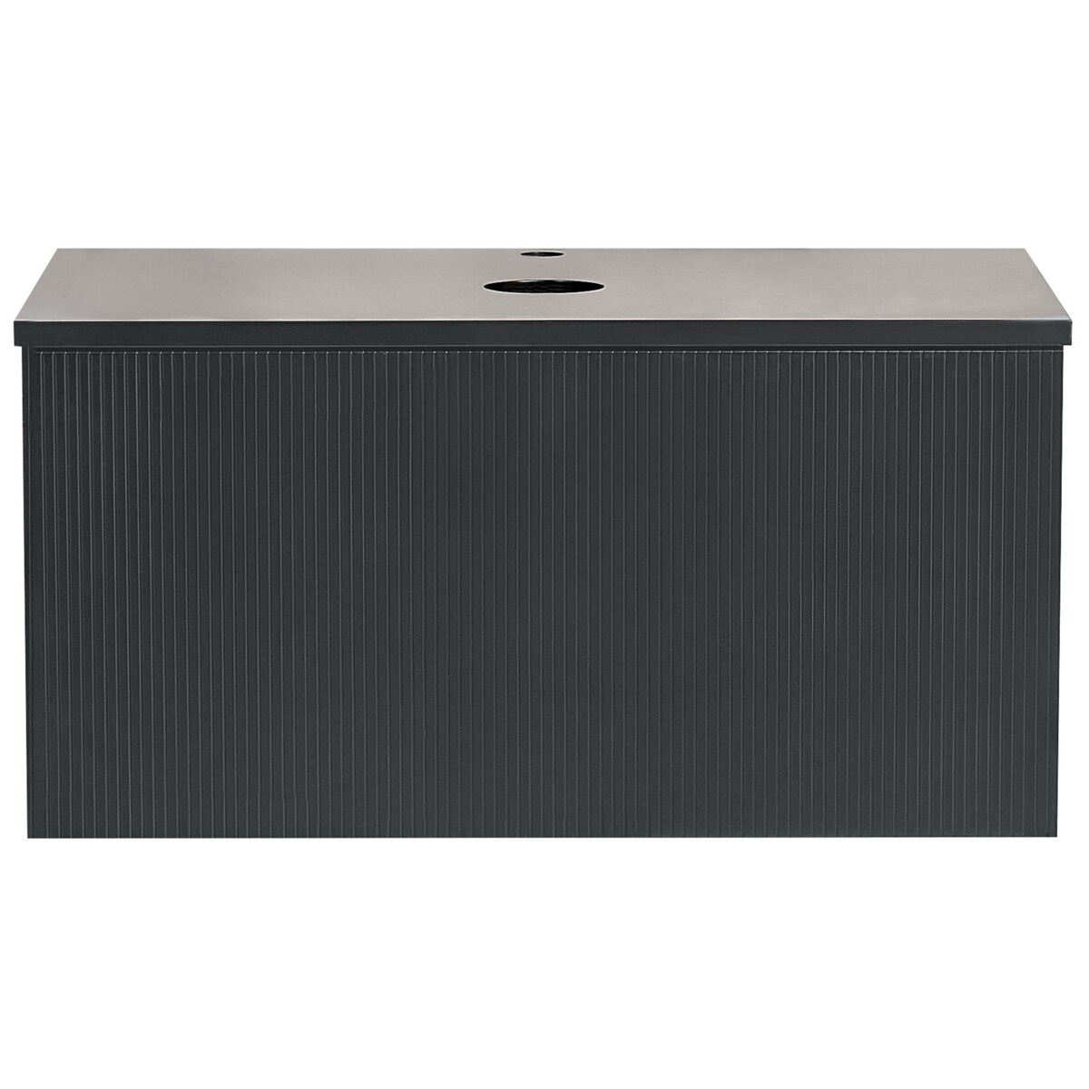 Szafka łazienkowa wisząca 80 x 52 cm czarna ALZIRA