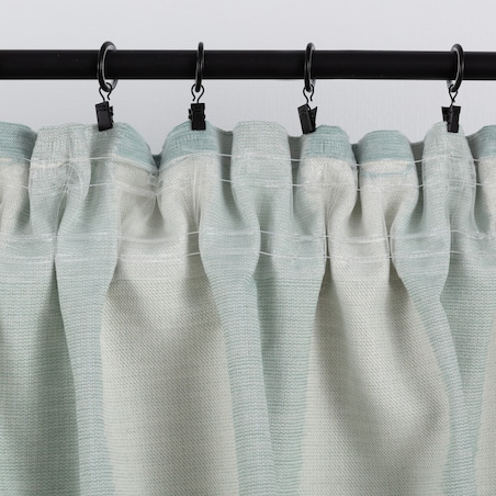 Zasłona BASIC na taśmie marszczącej 130x280 cm miętowy 1szt. 130x280 turkusowy