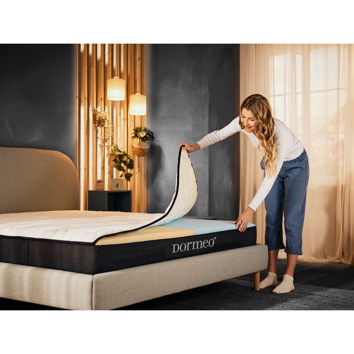 Dormeo iMemory S+ Silver Deluxe Octaspring - materac termoplastyczny 80x190 22 cm