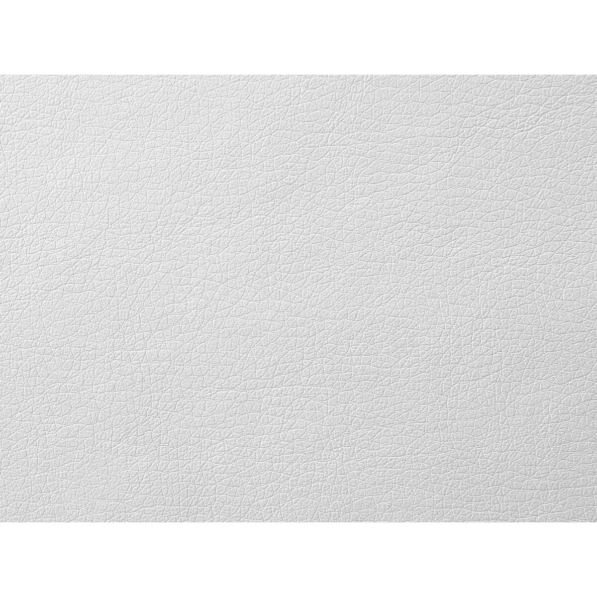 Łóżko kontynentalne ekoskóra 140 x 200 cm białe PRESIDENT