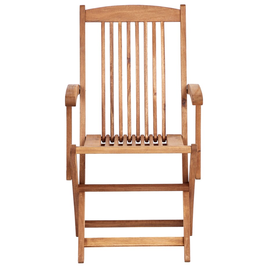 Zestaw 2 krzeseł ogrodowych z poduszkami MAUI PREMIUM Drewno akacjowe Beżowoszary