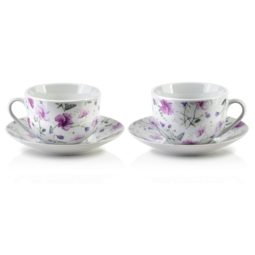 JOY Komplet 2 filiżanek ze spodkiem 245ml