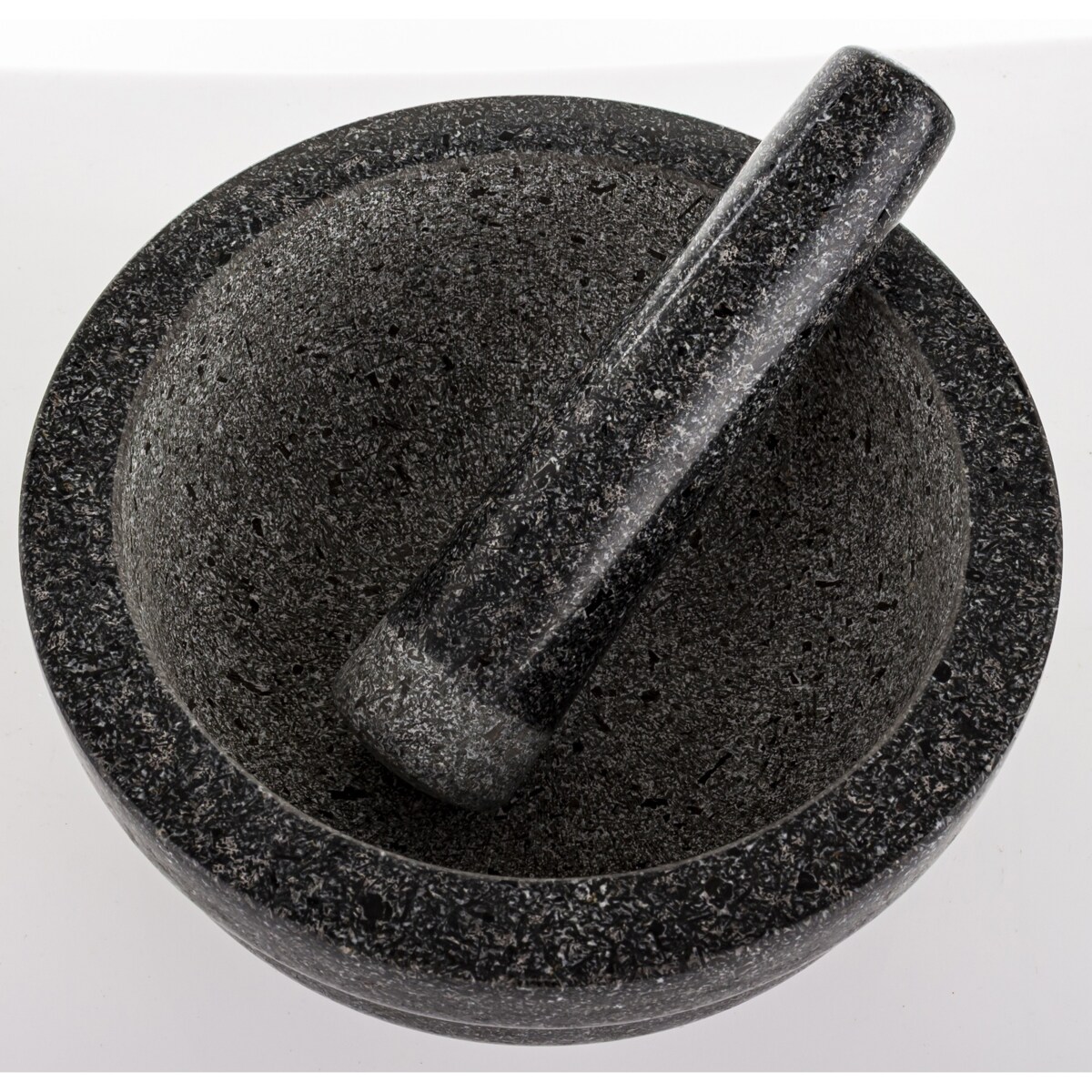 Moździerz kuchenny marmurowy ULUK grafitowy 10,5x21X21 cm