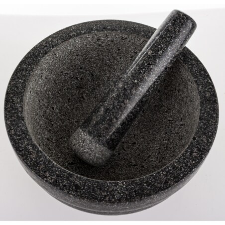 Moździerz kuchenny marmurowy ULUK grafitowy 10,5x21X21 cm