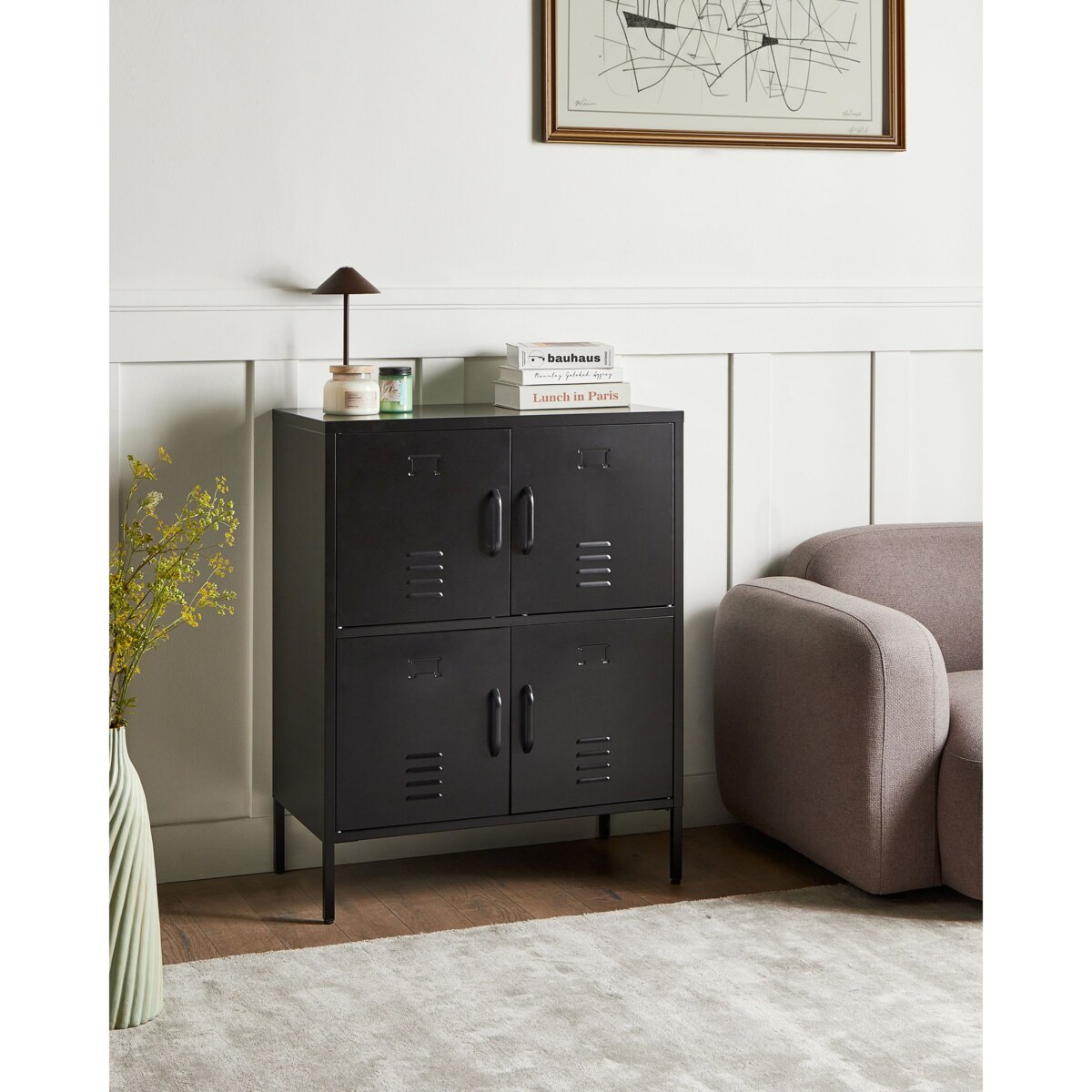 Szafka biurowa HOLBECK Metal Czarny