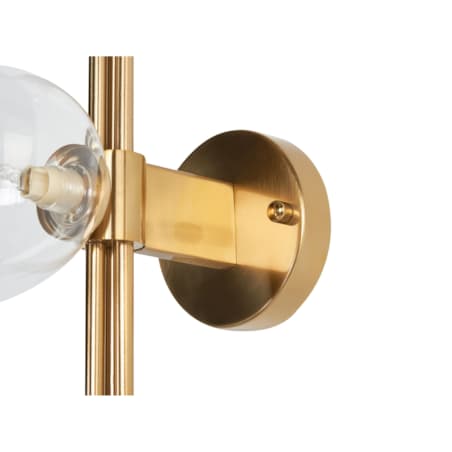 Lampa ścienna 3-punktowa metalowa złota TULIJA