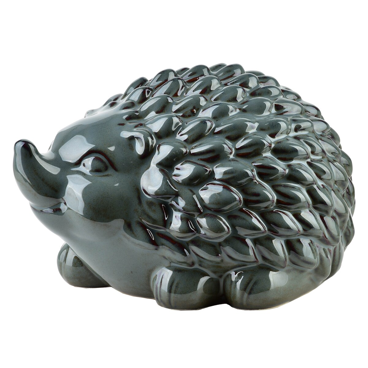 MAVE BLUE Figura jeż ceramiczny 23x16x14cm