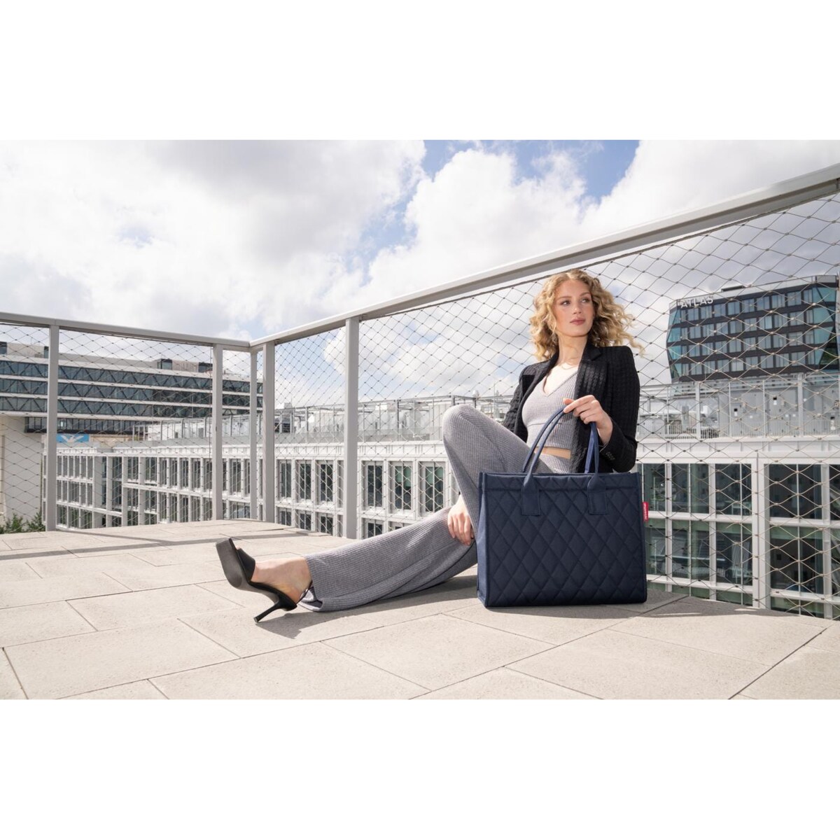 Torba DAILY SHOPPER, rhombus midnight