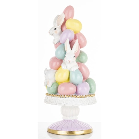 Dekoracja - wielkanocna piramida z pisanek 21x18x9 cm PIRAMIDE