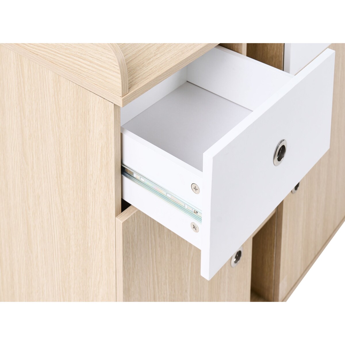 Komoda z przewijakiem DELISLE Jasnobrązowy