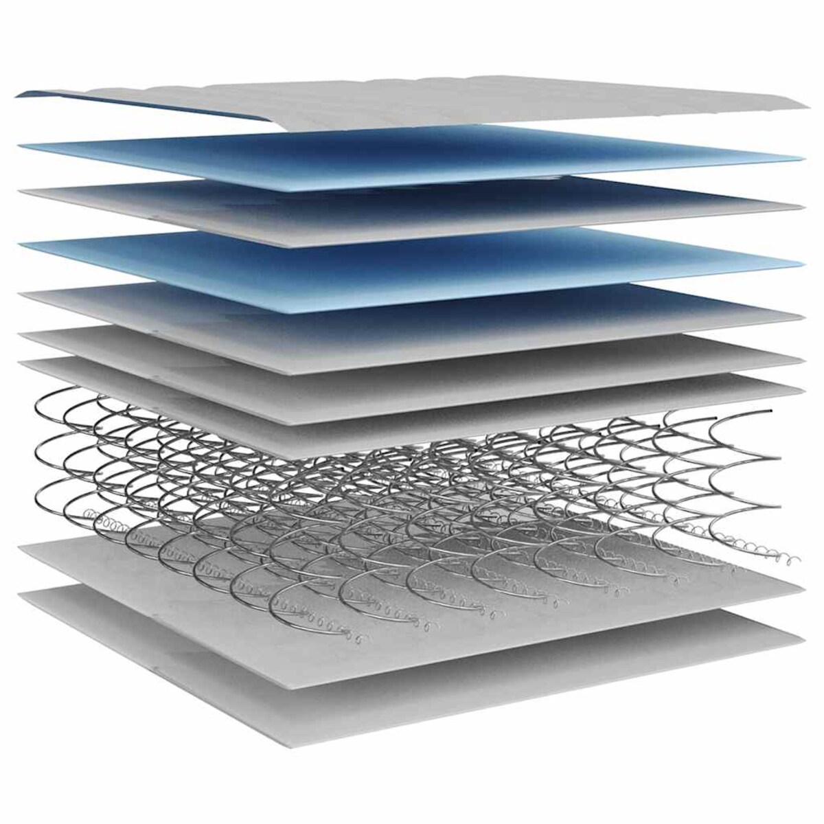 vidaXL Materac bonellowy, twardość średnia, 200x200 cm