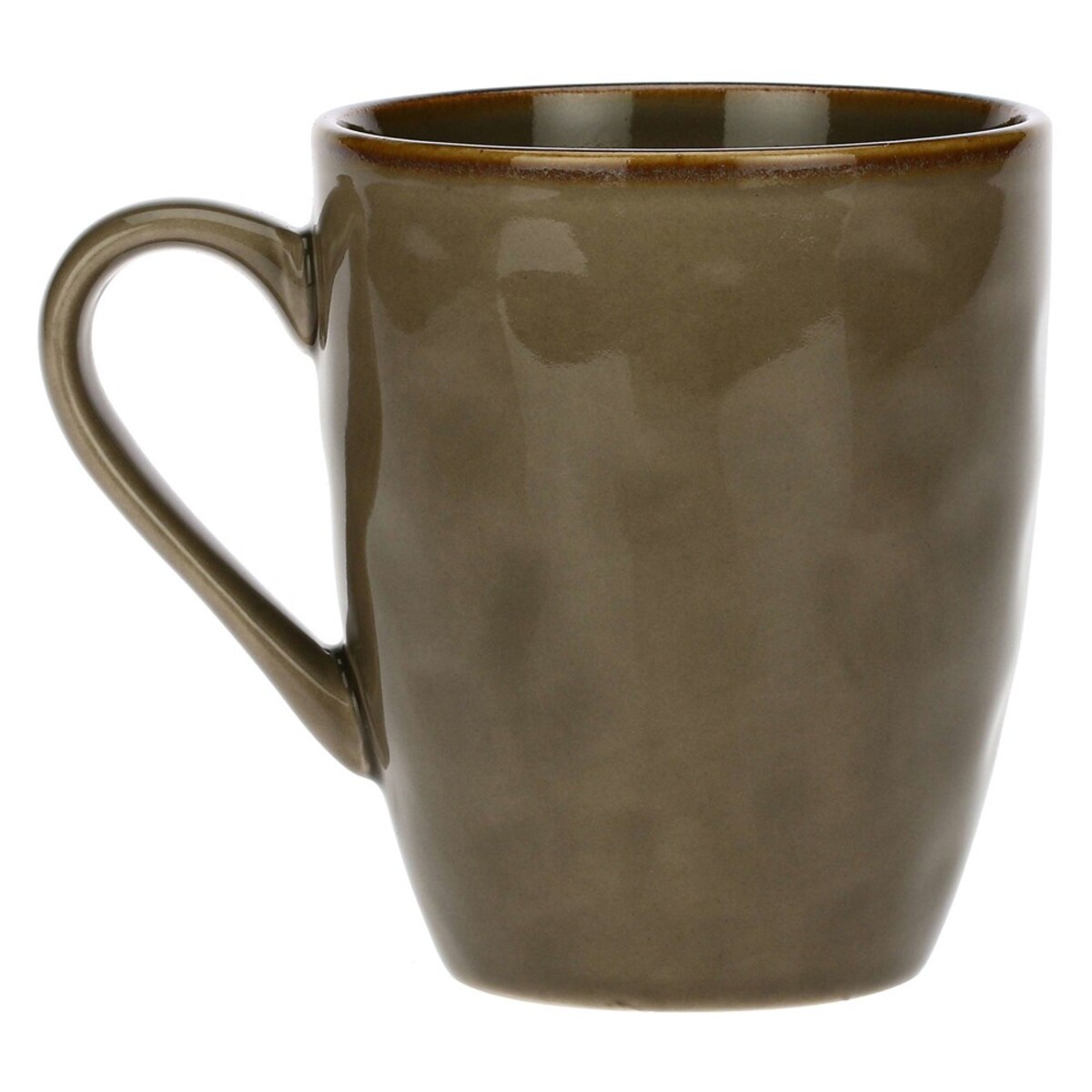 Zestaw 4 kubków z uchwytem Concerto Grigio Tortora - Szaro-brązowy, 430 ml