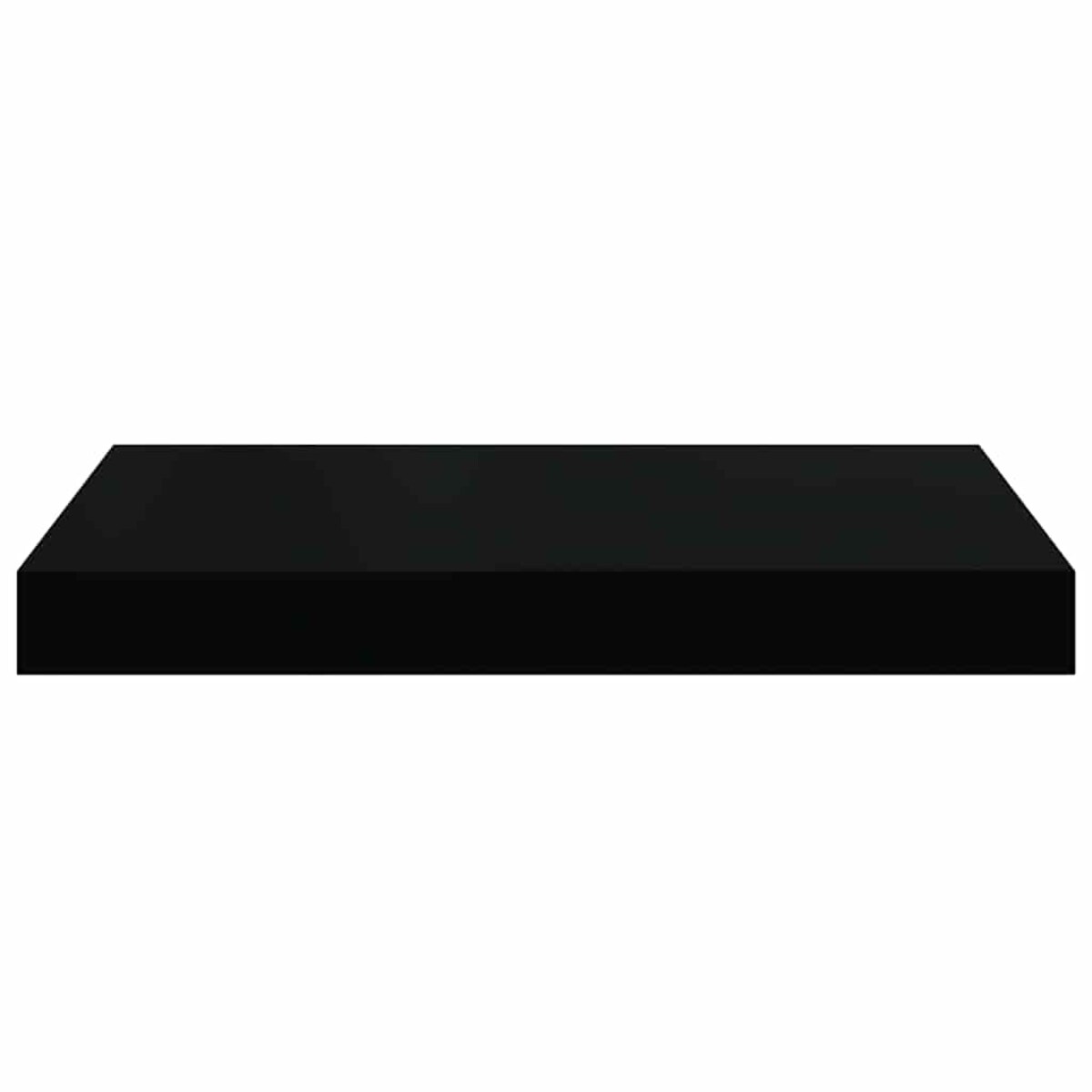 vidaXL Półka ścienna, czarna, wysoki połysk, 40x23x3,8 cm, MDF