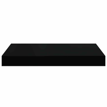 vidaXL Półka ścienna, czarna, wysoki połysk, 40x23x3,8 cm, MDF