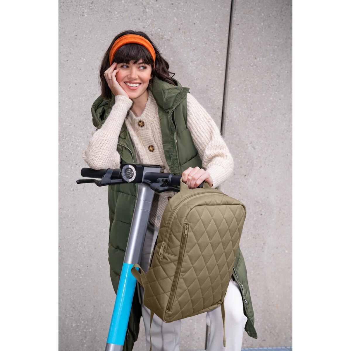 Plecak CLASSIC BACKPACK M, rhombus olive