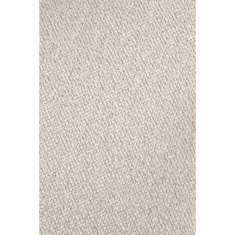 Krzesło z podłokietnikami, jasne drewno, kremowe bouclé, Yvonne