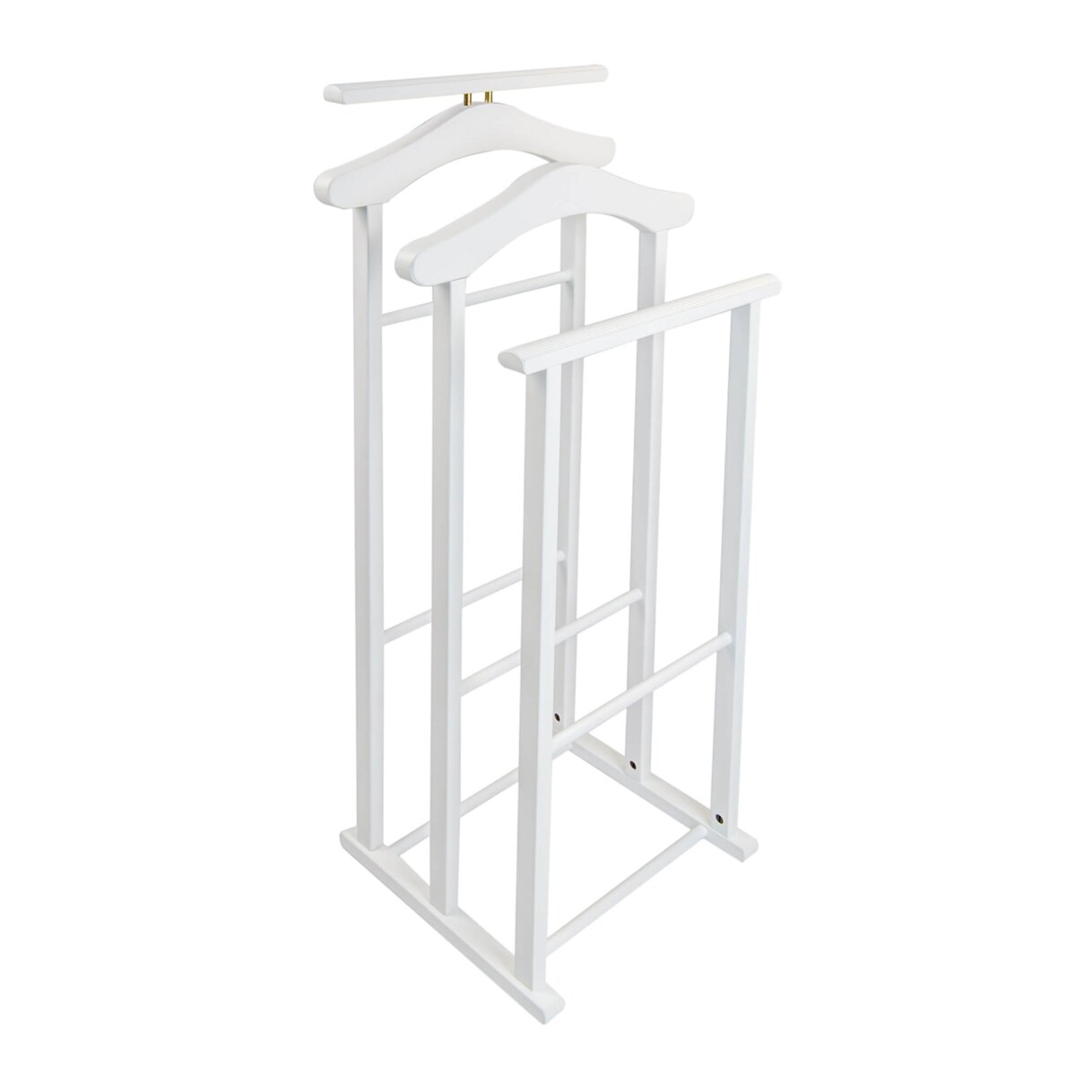 ARREDAMENTI MAXI Stojak na koszule i garnitur - 102 x 35 cm, Biały