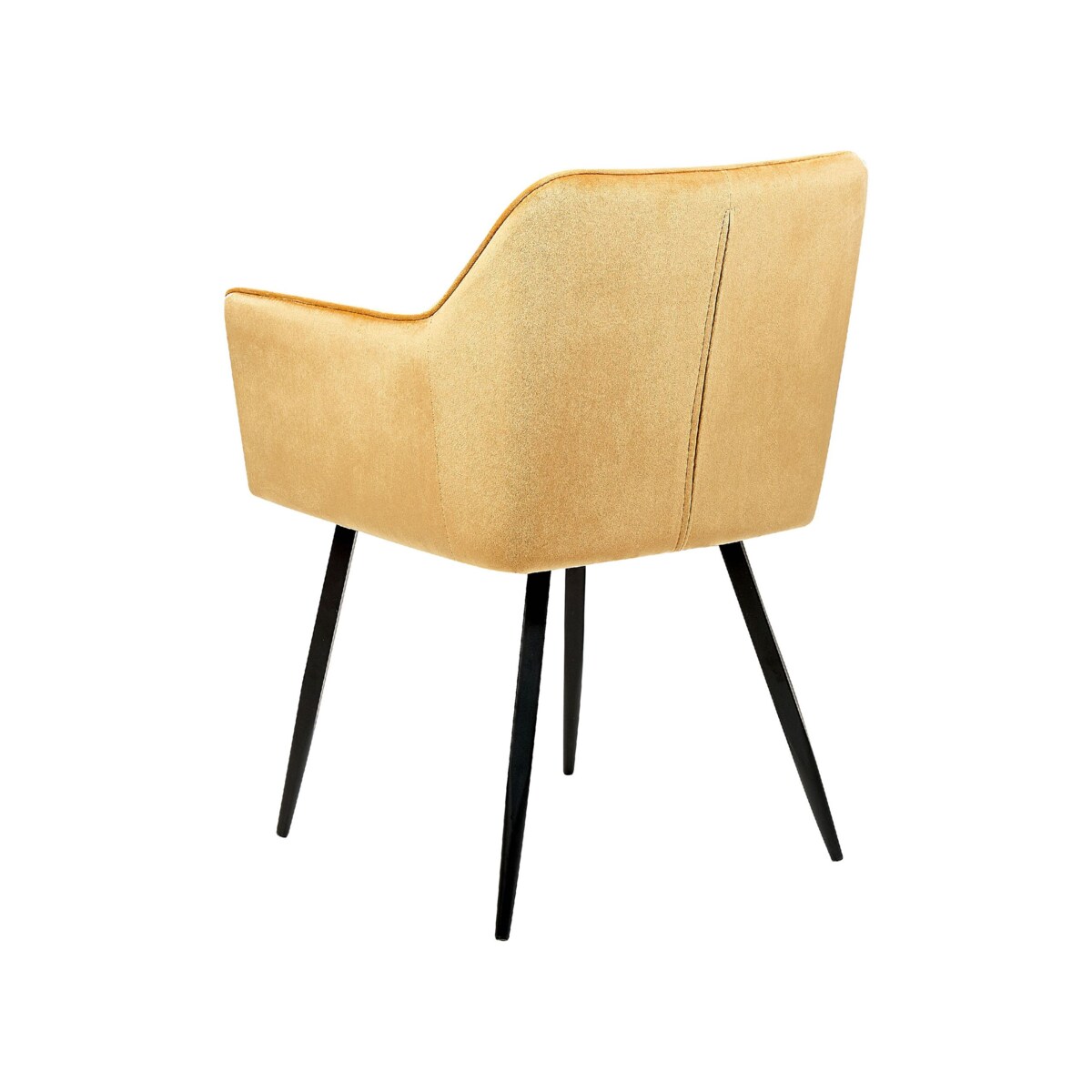 Zestaw 2 krzeseł do jadalni welurowy żółty JASMIN