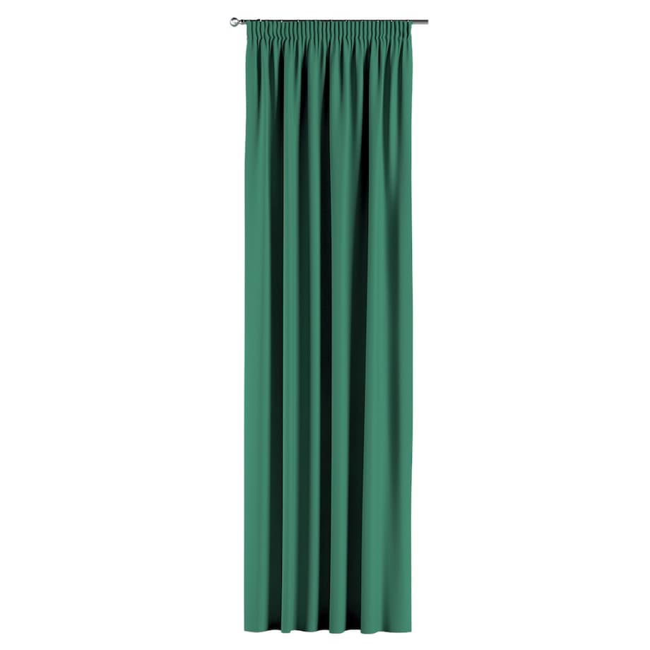 Zasłona na taśmie marszczącej 1 szt. 130x260 butelkowa zieleń