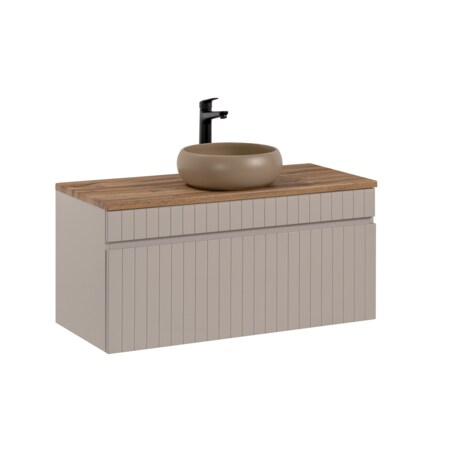 Zestaw meblowy 100cm z blatem i umywalką nablatową Wiki SET - ICC B 100 CM WIKI-MC