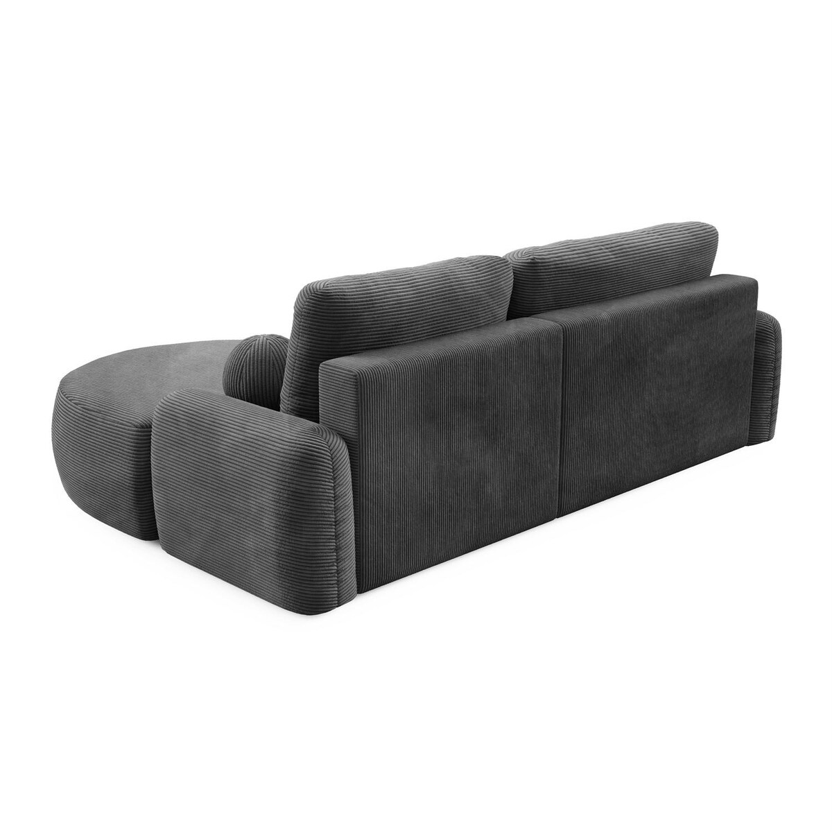 Zaokrąglony narożnik CLEO II z funkcją spania, wersja prawa, Poso 60