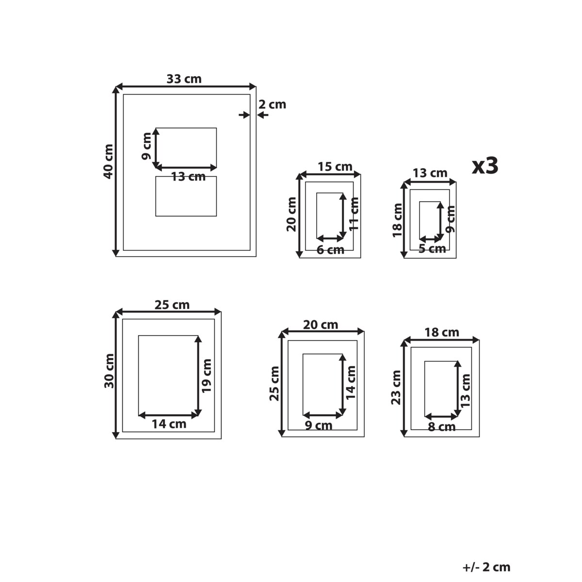 Ramka na zdjęcia GARANGO Motyw miejski Motyw morski Czarny