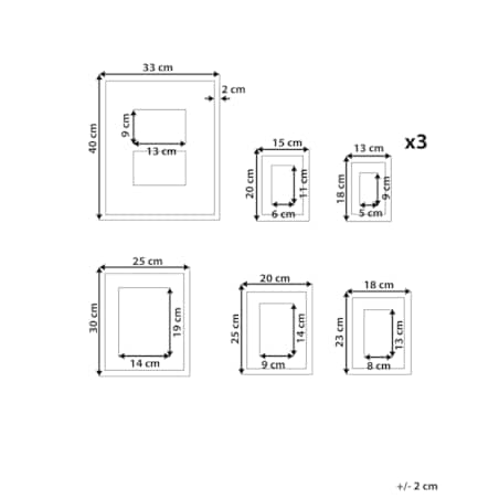Ramka na zdjęcia GARANGO Motyw miejski Motyw morski Czarny