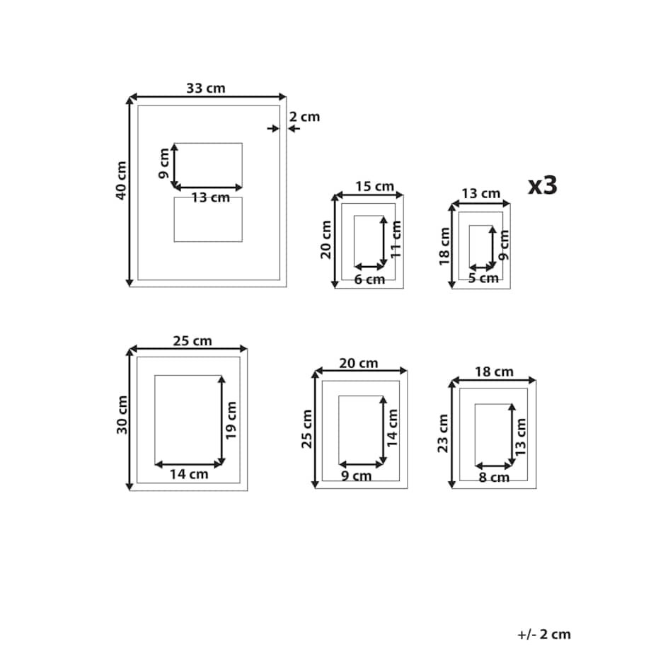 Ramka na zdjęcia GARANGO Motyw miejski Motyw morski Czarny