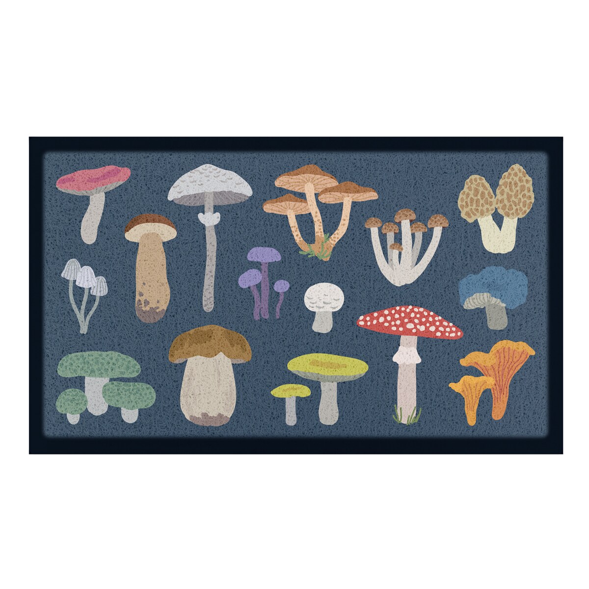Wycieraczka z motywem grzybów leśnych - (70 x 40 cm)
