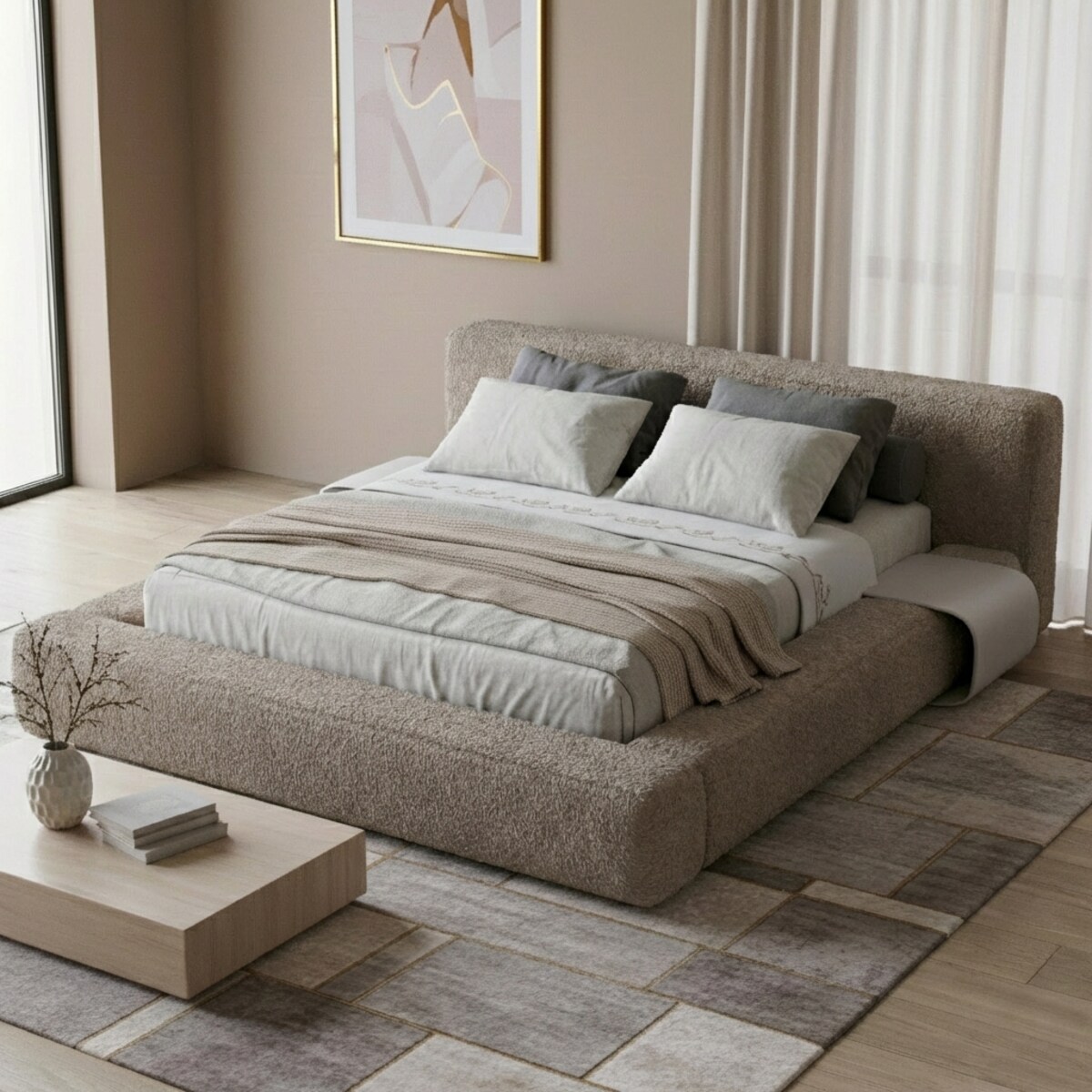 Łóżko Tapicerowane Imperio 120X200 Stelaż Pojemnik Na Pościel Loop 08