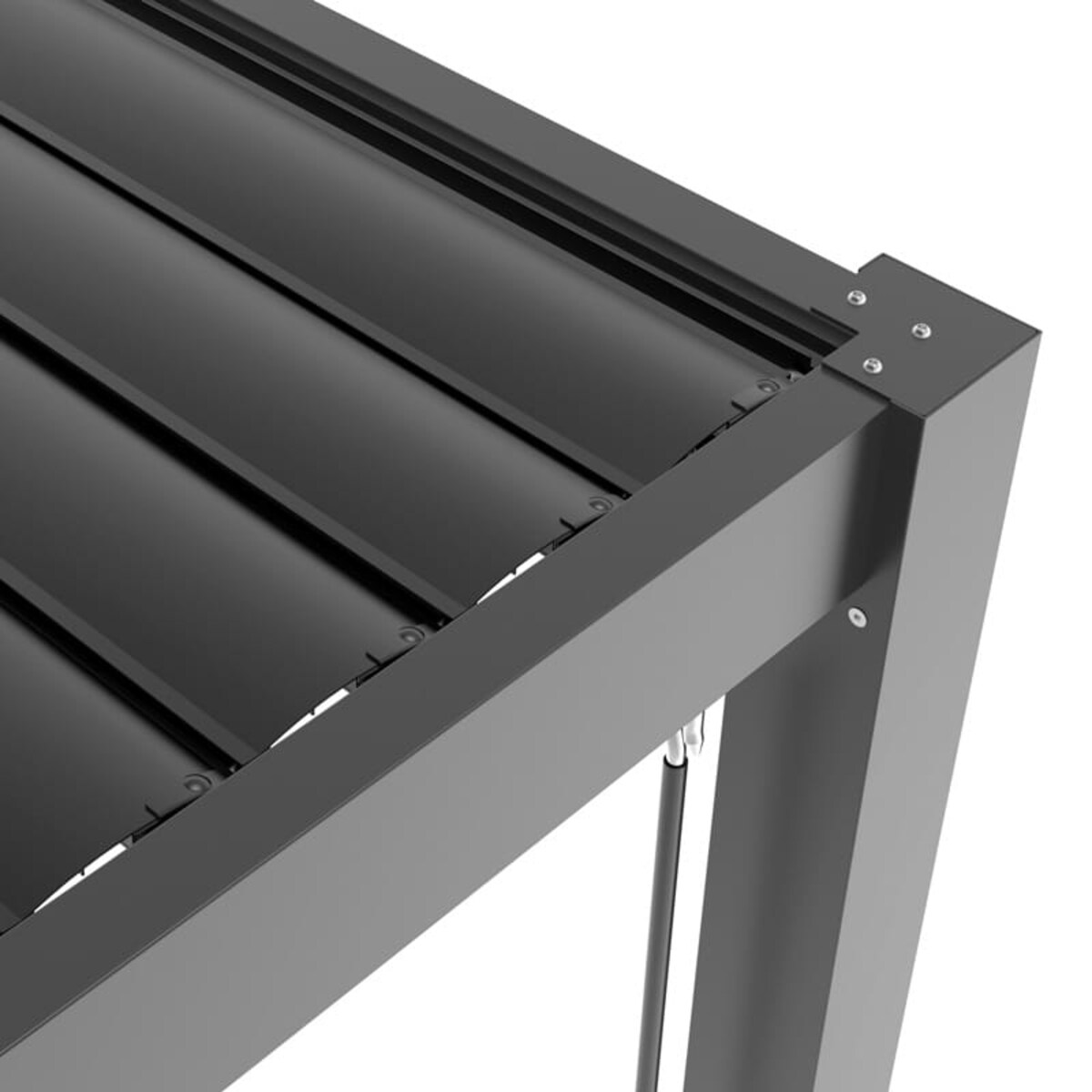 Pergola ogrodowa Luxe 7.8x3m aluminiowa, antracyt LED