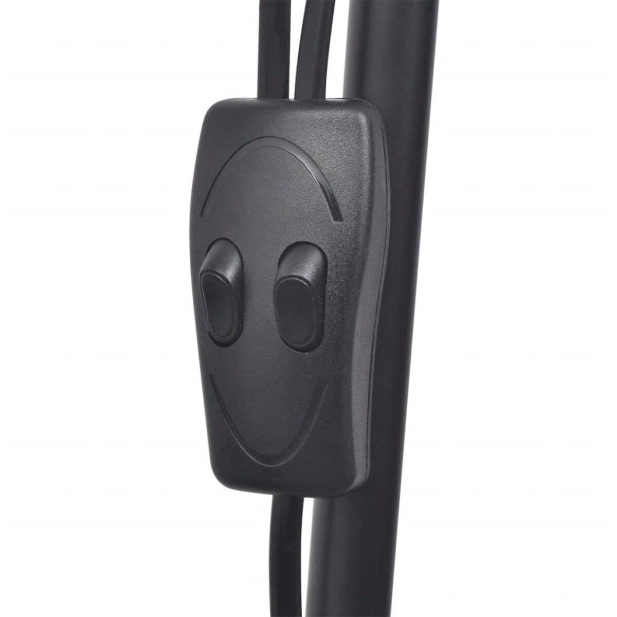 vidaXL Lampa podłogowa, czarna